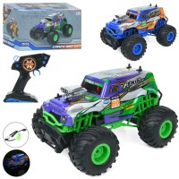 Джип 30 см р/к 2,4G на акумуляторі зі звуком та світлом та USB, корпус не б'ється, в асортименті, у коробці 34х24х21 см.