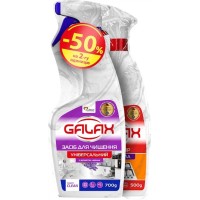 Набір: універсальний засіб для чищення «Лаванда» 700 г + засіб для видалення жиру з кухонних поверхонь 500 г, GALAX PowerClean