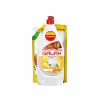 Набір: концентрована рідина для миття посуду «Лимон» 950 г + рідке крем-мило «Ківі та манго» 560 г дойпак, GALAX