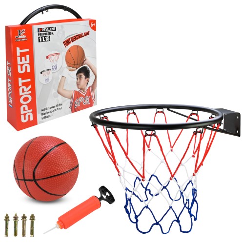 Баскетбольний набір: кільце, м'яч, насос, у коробці