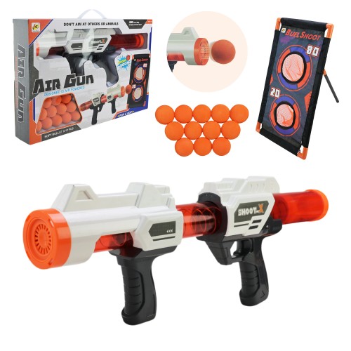 Іграшковий бластер, 12 поролонових куль та мішень, у коробці 46х30,9х7 см