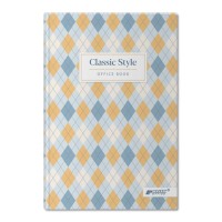 Канцелярська книга у клітинку на 96 аркушів з твердою ламінованою обкладинкою, №4449, в асортименті, ТМ Brisk