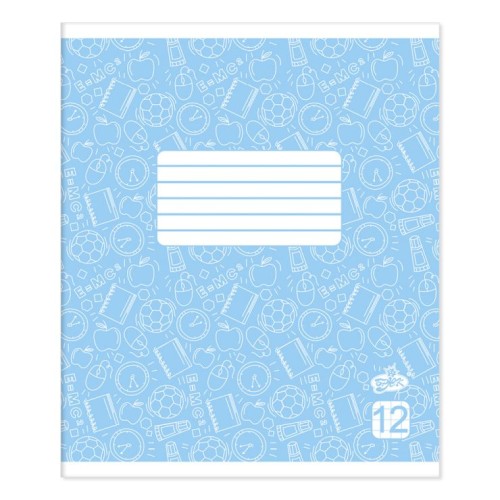 Зошит на 12 аркушів у клітинку «Фоновий», ТМ Brisk