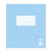 Зошит на 12 аркушів у косу лінію «Фоновий», ТМ Brisk