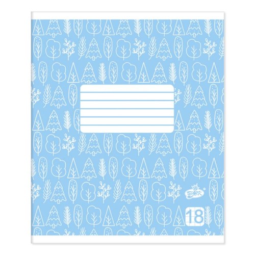 Зошит на 18 аркушів у лінію «Фоновий», ТМ Brisk