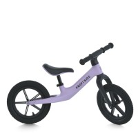 Велобіг дитячий на металевий рамі з колесами 12 дюймів, бузковий матовий