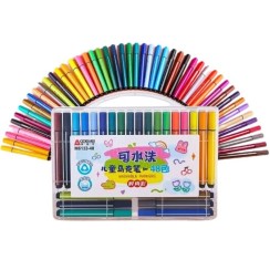 Набір скетчмаркерів «Aodemei» на 48 кольорів з трикутним корпусом, у пластиквомо футлярі