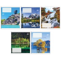 Зошит на 18 аркушів у лінію «Зачаровані схили» №2542, ТМ Brisk