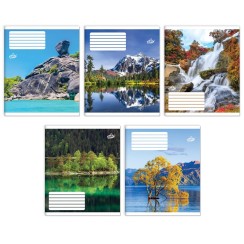 Зошит на 18 аркушів у лінію «Зачаровані схили» №2542, ТМ Brisk