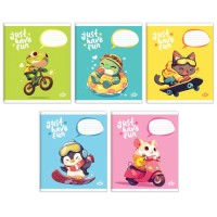 Зошит на 18 аркушів у лінію «Веселись» №2563, ТМ Brisk