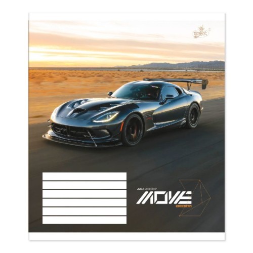 Зошит на 18 аркушів у лінію «Без обмежень» №2595, ТМ Brisk