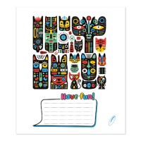 Зошит на 24 аркуші у лінію «Кумедні дудли», № 0093, Пір'їнка