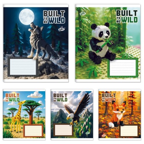 Зошит на 24 аркуші у клітинку «Світ конструктора» №2668, ТМ Brisk