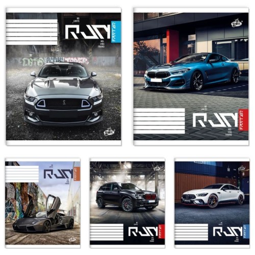 Зошит на 24 аркуші у клітинку «Авто у місті» №2669, ТМ Brisk