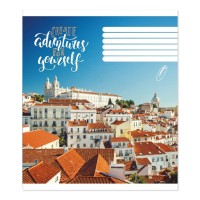 Зошит на 36 аркушів у клітинку «Відпочинок» №0220, Пір'їнка