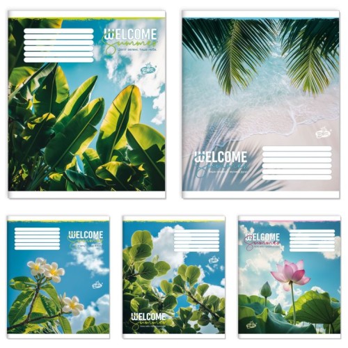 Зошит на 36 аркушів у лінію «Дотик літа» №2683, ТМ Brisk