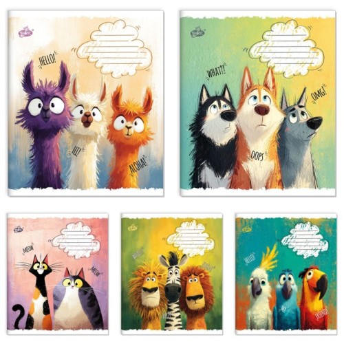 Зошит на 36 аркушів у лінію «Малюнок» №2684, ТМ Brisk