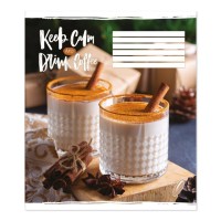 Зошит на 48 аркушів у клітинку «Обирай каву», №0376, Пір`їнка