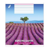 Зошит на 48 аркушів у лінію «Мальовничий краєвид», №0202, Пір`їнка