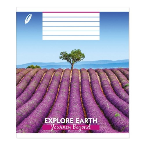 Зошит на 48 аркушів у лінію «Мальовничий краєвид», №0202, Пір`їнка