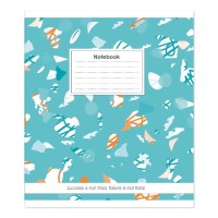 Зошит на 48 аркушів у клітинку «Абстракція», №1013, Пір'їнка