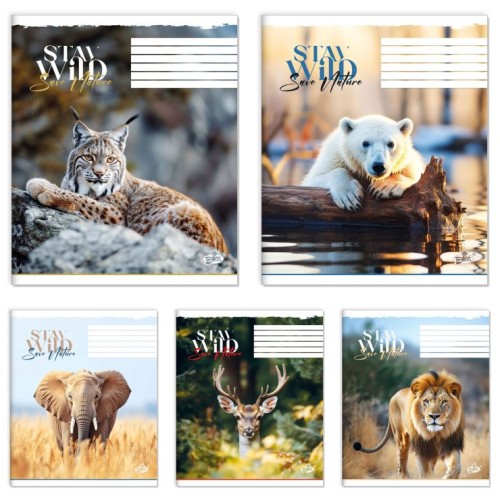 Зошит на 48 аркушів у клітинку «Голос дикої землі» №2686, ТМ Brisk