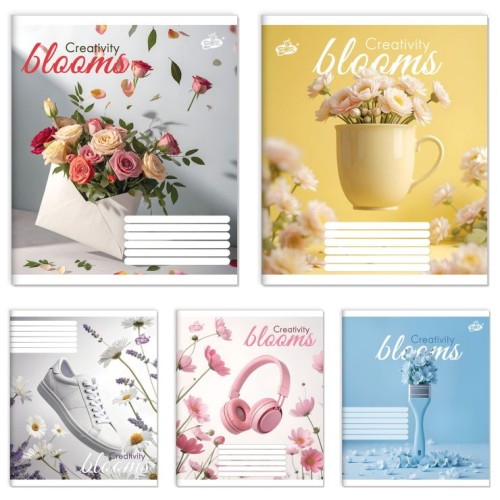 Зошит на 48 аркушів у клітинку «Блум» №2689, ТМ Brisk