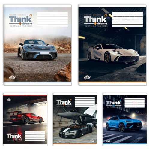 Зошит на 60 аркушів у лінію «Преміум авто», №2700, ТМ Brisk