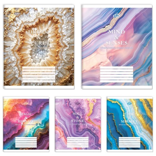 Зошит на 60 аркушів у лінію «Текстури», №2701, ТМ Brisk