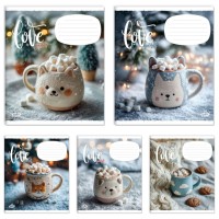 Зошит на 60 аркушів у лінію «Домашня кава», №2702, ТМ Brisk