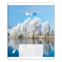 Зошит на 96 аркушів у клітинку «Природна палітра», №1016, Пір'їнка