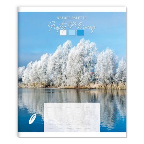 Зошит на 96 аркушів у клітинку «Природна палітра», №1016, Пір'їнка