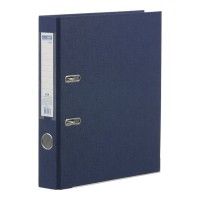Папка-реєстратор «LUX» одностороння збірна 50 мм, PP, темно-синій, JOBMAX