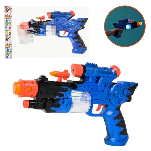 Іграшковий пістолет 27 см зі світлом та звуком, на батарейці, у пакеті 31х4х33 см