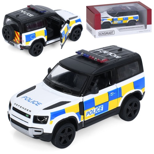 Джип «Поліція» 12 см 1:36 металевий інерційний з дверима що відкриваються та гумовими колесами, у коробці 16х7х7,5 см