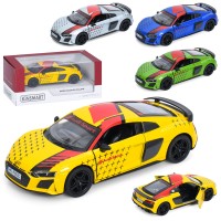 Машина 12,5 см 1:36 металева інерційна з дверима що відкриваються та гумовими колесами, у коробці 16х7х7,5 см