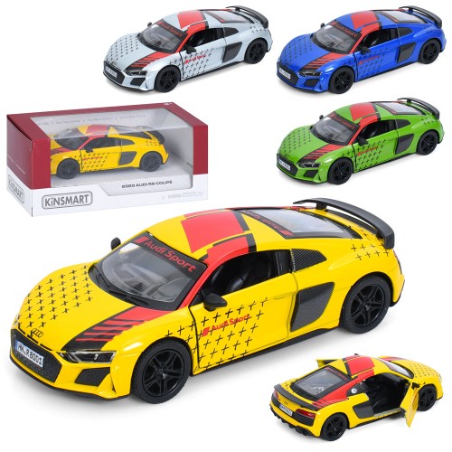 Машина 12,5 см 1:36 металева інерційна з дверима що відкриваються та гумовими колесами, у коробці 16х7х7,5 см