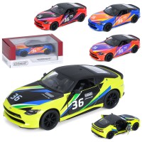 Машина 12 см 1:36 металева інерційна з дверима що відкриваються та гумовими колесами, у коробці 16х7х7,5 см