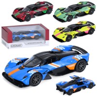 Машина 12,5 см 1:38 металева інерційна з дверима що відкриваються та гумовими колесами, в асортименті, у коробці 16х7х7,5 см