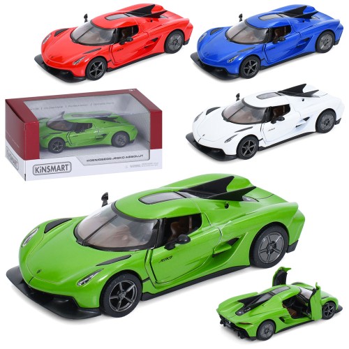 Машина 12,5 см 1:38 металева інерційна з дверима що відкриваються та гумовими колесами, в асортименті, у коробці 16х7х7,5 см