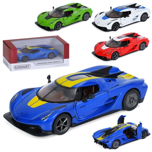 Машина 12,5 см 1:36 металева інерційна з дверима що відкриваються та гумовими колесами, в асортименті, у коробці 16х7х7,5 см