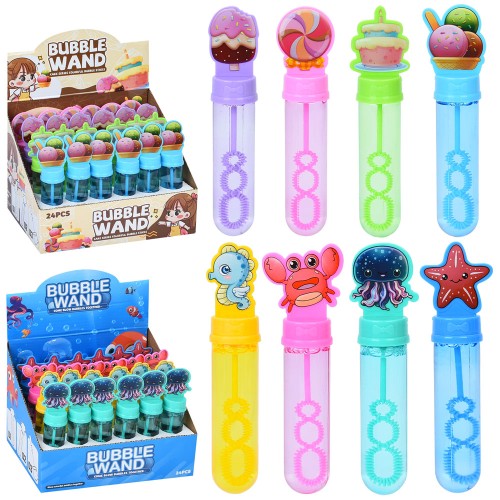 Мильні бульбашки 13,5 см, в асортименті, по 24 шт у дисплеї 19,5х15х14 см