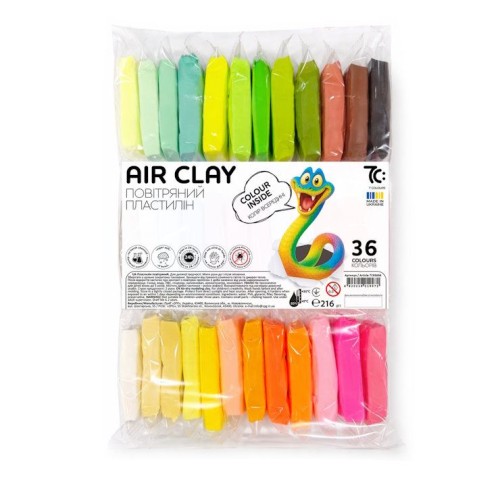 Пластилін «Суперлегкий» на 36 кольорів по 6 г, 7C: