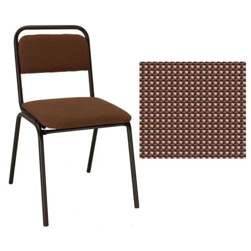 Стілець на рамі «VISITOR BLACK» коричневий, Новий Стиль