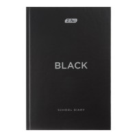 Щоденник «BLACK» В5 на 40 аркушів з твердою ламінованою обкладинкою, чорний, KIDS Line