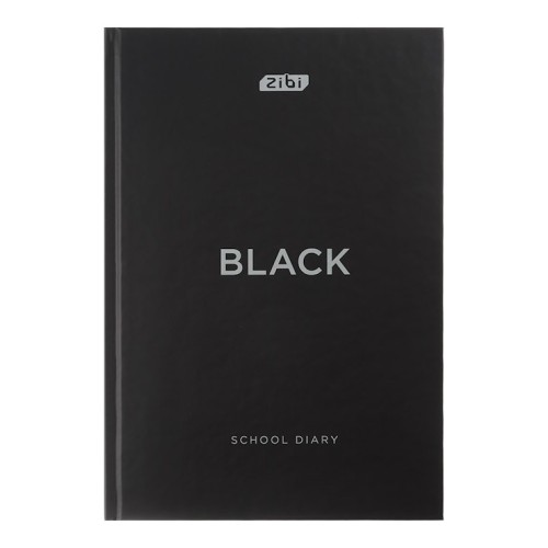 Щоденник «BLACK» В5 на 40 аркушів з твердою ламінованою обкладинкою, чорний, KIDS Line