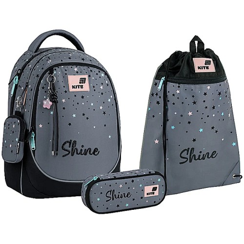 Набір рюкзак + пенал + сумка для взуття Kite 700 Shine