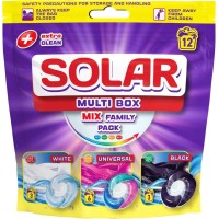 Капсули для прання MULTI BOX для білих, універсальних та темних речей, 12 шт., ТМ SOLAR.