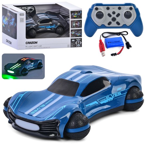 Автомобіль 333-YL24161 (6 шт) 2.4G, радіокерований, масштаб 1:16, довжина 24 см, дрифтовий, на акумуляторі, USB-зарядка, зі світлом, 2 кольори, у коробці, розміри
