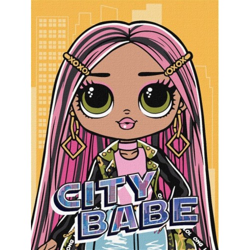 Картина за номерами «L.O.L. Surprise! O.M.G. City Babe» 30х40 см, ТМ Ідейка